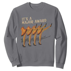Funny Christmas Movie It's A Major Award Sweatshirt Italian Leg Lamp TS11 Charcoal Print Your Wear