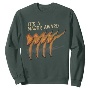 Funny Christmas Movie It's A Major Award Sweatshirt Italian Leg Lamp TS11 Dark Forest Green Print Your Wear