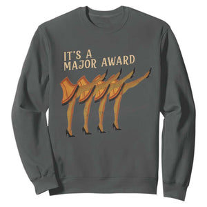 Funny Christmas Movie It's A Major Award Sweatshirt Italian Leg Lamp TS11 Dark Heather Print Your Wear
