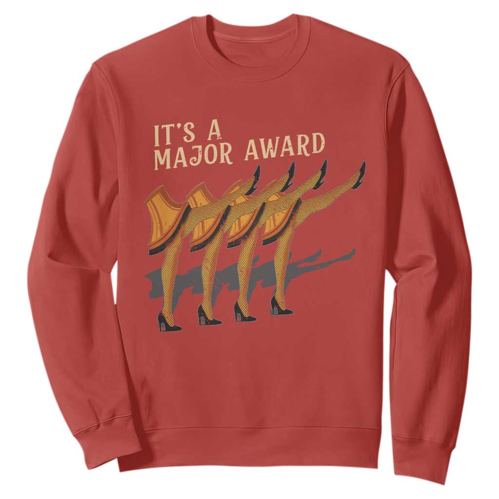 Funny Christmas Movie It's A Major Award Sweatshirt Italian Leg Lamp TS11 Red Print Your Wear