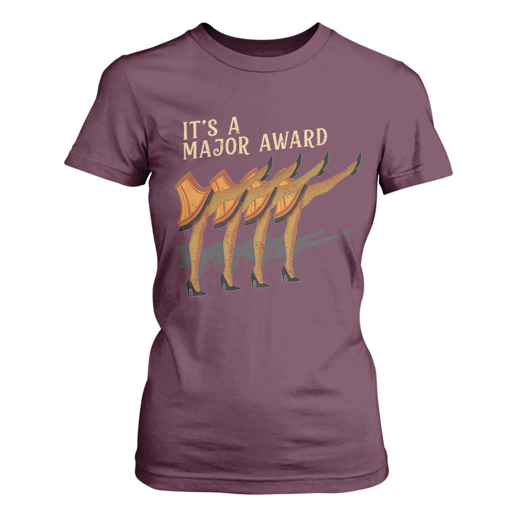 Funny Christmas Movie It's A Major Award T Shirt For Women Italian Leg Lamp TS11 Maroon Print Your Wear