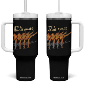 Funny Christmas Movie It's A Major Award Tumbler With Handle Italian Leg Lamp TS11 One Size: 40 oz Black Print Your Wear