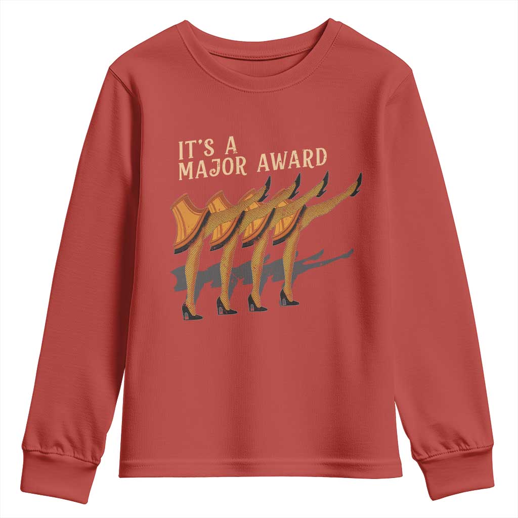 Funny Christmas Movie It's A Major Award Youth Sweatshirt Italian Leg Lamp TS11 Red Print Your Wear
