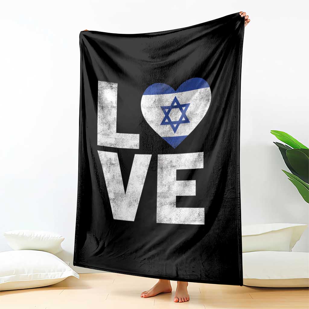 I Love Israel Jewish Gifts Star of David Israeli Throw Blanket TS11 Print Your Wear
