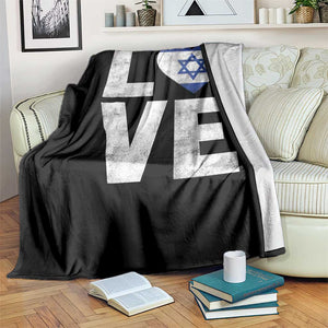 I Love Israel Jewish Gifts Star of David Israeli Throw Blanket TS11 Print Your Wear