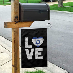 I Love Israel Jewish Gifts Star of David Israeli Garden Flag TS11 Print Your Wear