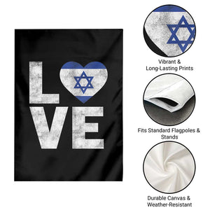 I Love Israel Jewish Gifts Star of David Israeli Garden Flag TS11 Print Your Wear