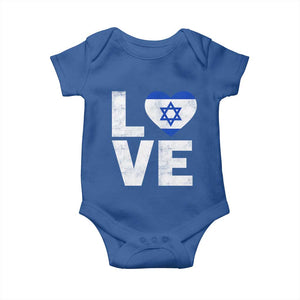 I Love Israel Jewish Gifts Star of David Israeli Baby Onesie TS11 Royal Blue Print Your Wear