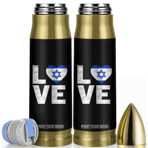I Love Israel Jewish Gifts Star of David Israeli Bullet Tumbler TS11 Black Print Your Wear