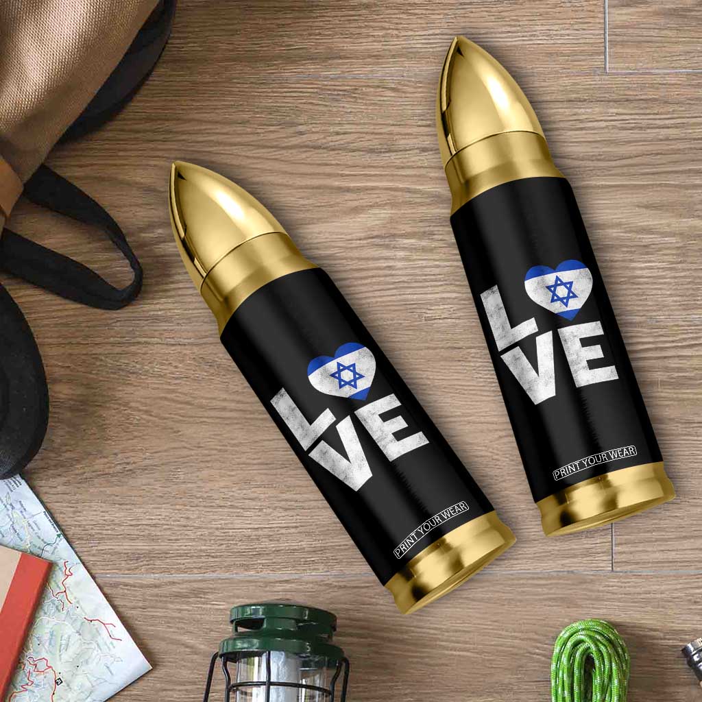 I Love Israel Jewish Gifts Star of David Israeli Bullet Tumbler TS11 Print Your Wear