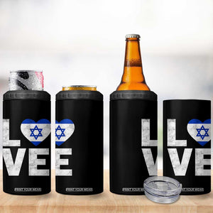 I Love Israel Jewish Gifts Star of David Israeli 4 in 1 Can Cooler Tumbler TS11 Print Your Wear