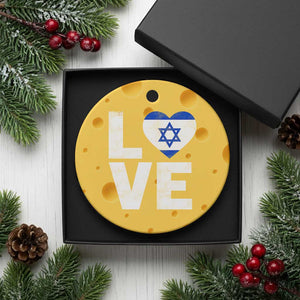 I Love Israel Jewish Gifts Star of David Israeli Ceramic Ornament TS11 1pc Yellow Cheese Print Your Wear