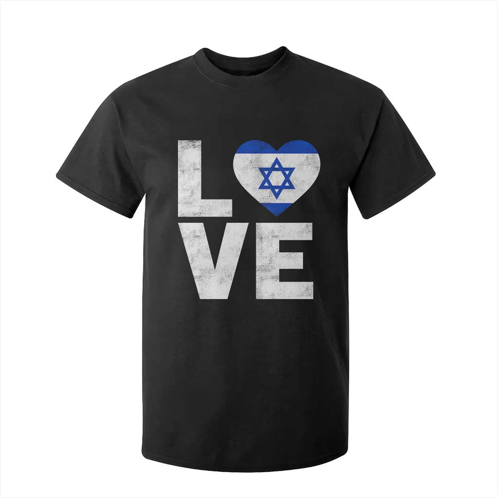 I Love Israel Jewish Gifts Star of David Israeli T Shirt For Kid TS11 Black Print Your Wear