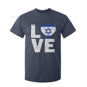 I Love Israel Jewish Gifts Star of David Israeli T Shirt For Kid TS11 Navy Print Your Wear