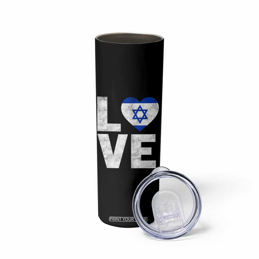 I Love Israel Jewish Gifts Star of David Israeli Skinny Tumbler TS11 Print Your Wear