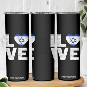 I Love Israel Jewish Gifts Star of David Israeli Skinny Tumbler TS11 Print Your Wear