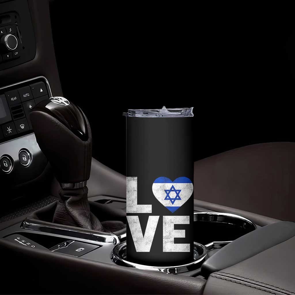 I Love Israel Jewish Gifts Star of David Israeli Skinny Tumbler TS11 Print Your Wear
