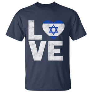 I Love Israel Jewish Gifts Star of David Israeli T Shirt TS11 Navy Print Your Wear