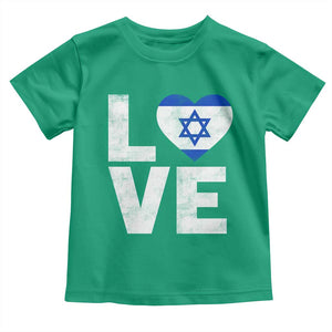 I Love Israel Jewish Gifts Star of David Israeli Toddler T Shirt TS11 Irish Green Print Your Wear