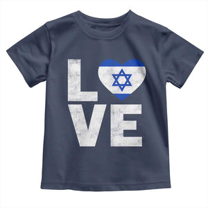 I Love Israel Jewish Gifts Star of David Israeli Toddler T Shirt TS11 Navy Print Your Wear
