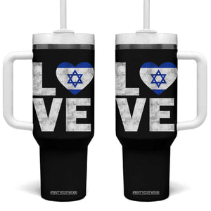I Love Israel Jewish Gifts Star of David Israeli Tumbler With Handle TS11 One Size: 40 oz Black Print Your Wear