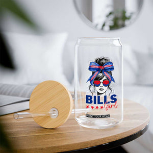 Funny BFB Football Lover Glass Can Sport Fan Game Day Messy Bun TS11 Print Your Wear