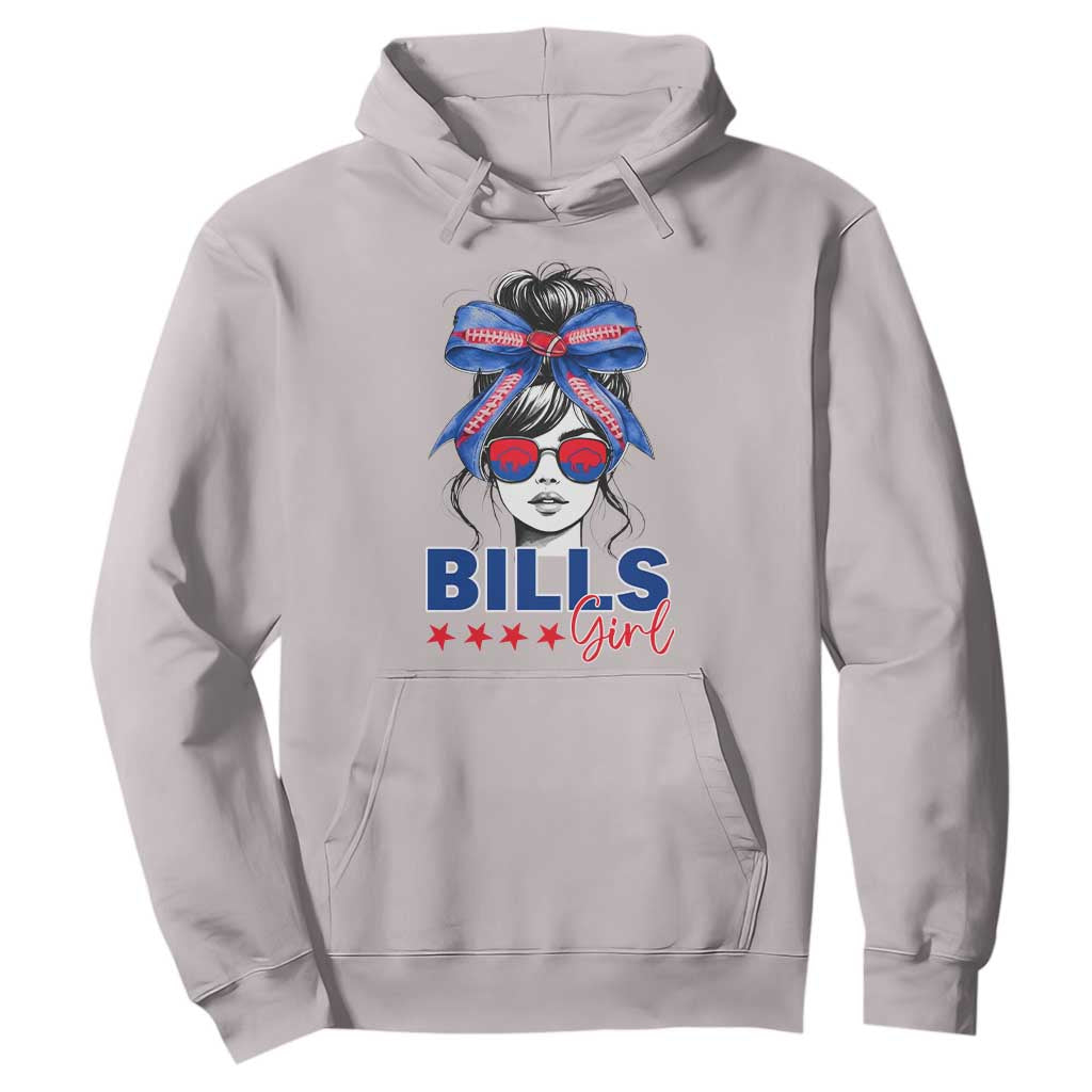 Funny BFB Football Lover Hoodie Sport Fan Game Day Messy Bun TS11 Ice Gray Print Your Wear
