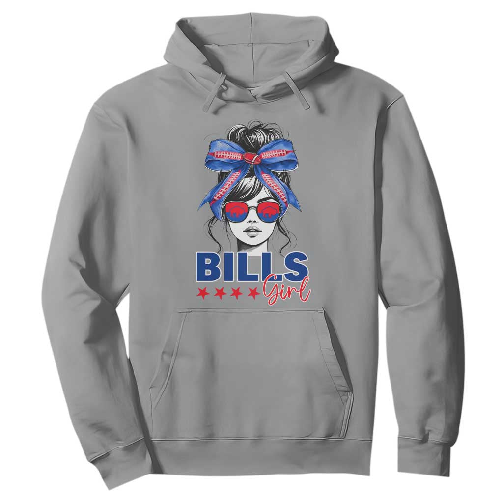 Funny BFB Football Lover Hoodie Sport Fan Game Day Messy Bun TS11 Sport Gray Print Your Wear
