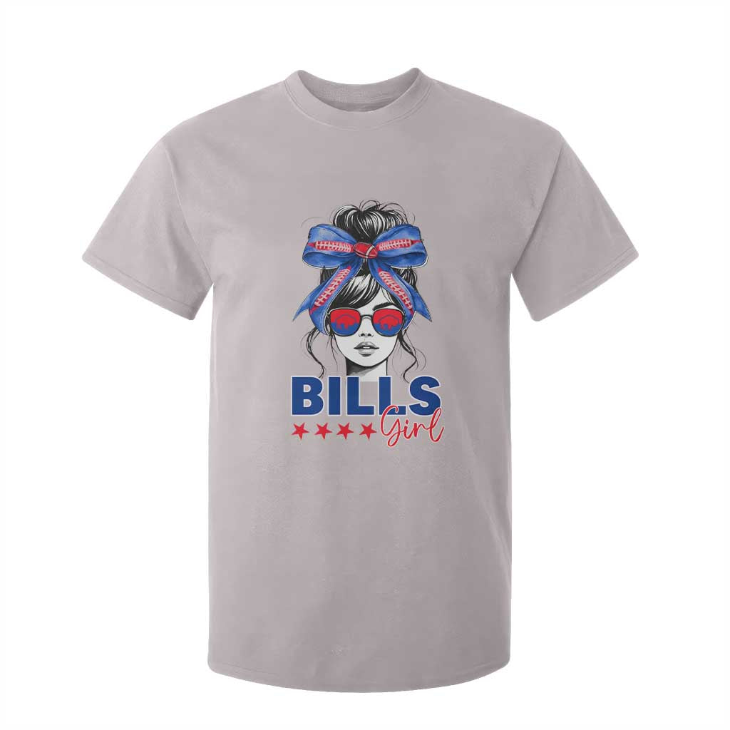 Funny BFB Football Lover T Shirt For Kid Sport Fan Game Day Messy Bun TS11 Ice Gray Print Your Wear