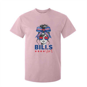Funny BFB Football Lover T Shirt For Kid Sport Fan Game Day Messy Bun TS11 Light Pink Print Your Wear