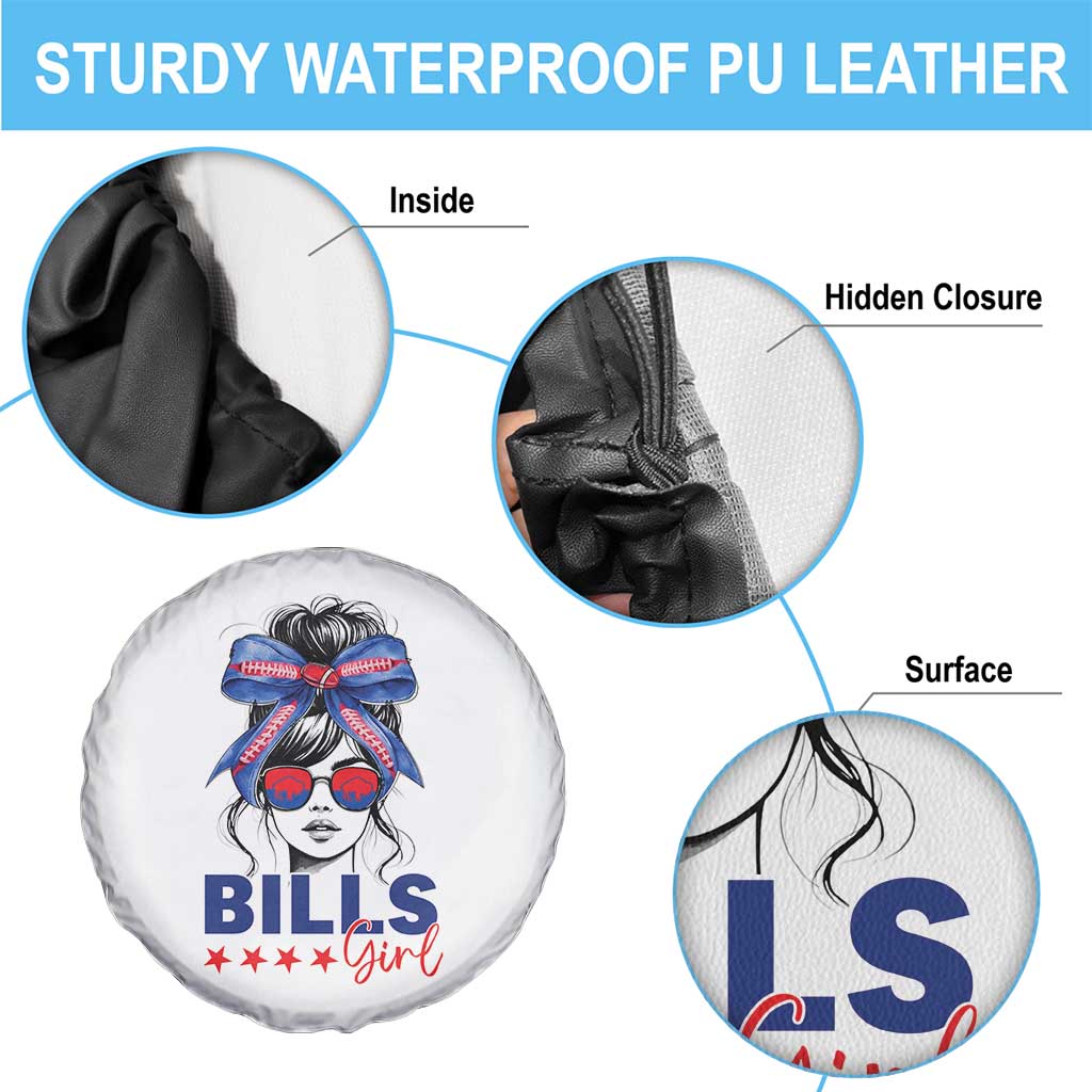 Funny BFB Football Lover Spare Tire Cover Sport Fan Game Day Messy Bun TS11 Print Your Wear