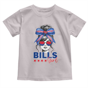Funny BFB Football Lover Toddler T Shirt Sport Fan Game Day Messy Bun TS11 Ice Gray Print Your Wear
