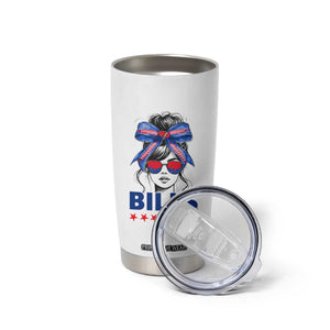 Funny BFB Football Lover Tumbler Cup Sport Fan Game Day Messy Bun TS11 Print Your Wear