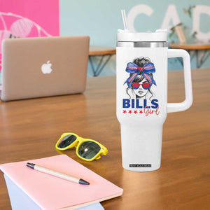Funny BFB Football Lover Tumbler With Handle Sport Fan Game Day Messy Bun TS11 Print Your Wear