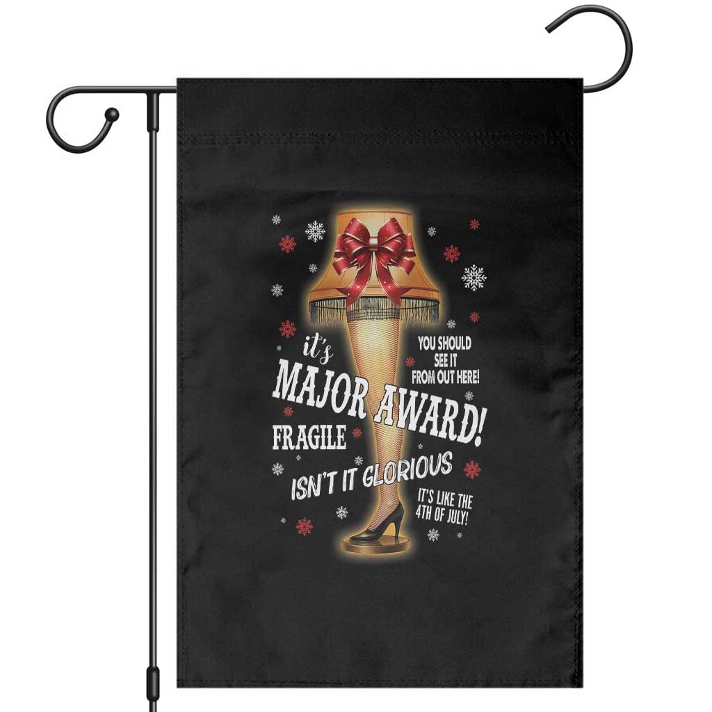 Funny Christmas Movie Garden Flag It Is A Major Award Fragile Italian Leg Lamp TS11 Black Print Your Wear
