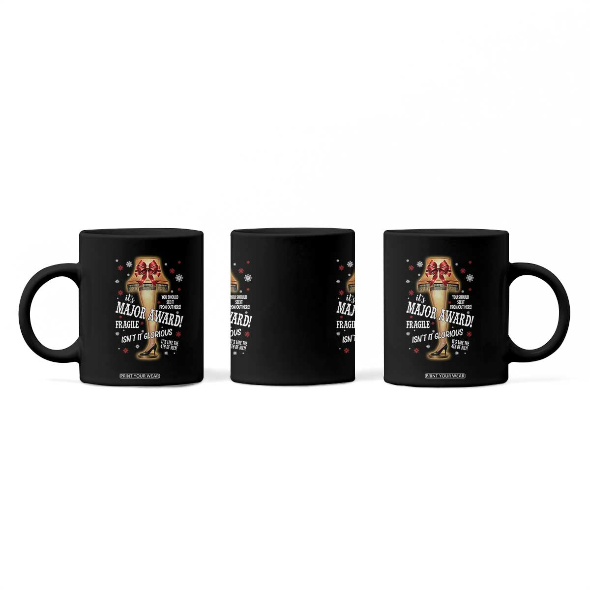 Funny Christmas Movie Coffee Mug It Is A Major Award Fragile Italian Leg Lamp TS11 Print Your Wear