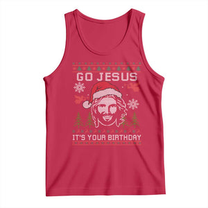 Funny Go Jesus It Is Your Birthday Tank Top Christian Christmas Party TS11 Red Print Your Wear
