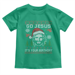 Funny Go Jesus It Is Your Birthday Toddler T Shirt Christian Christmas Party TS11 Irish Green Print Your Wear