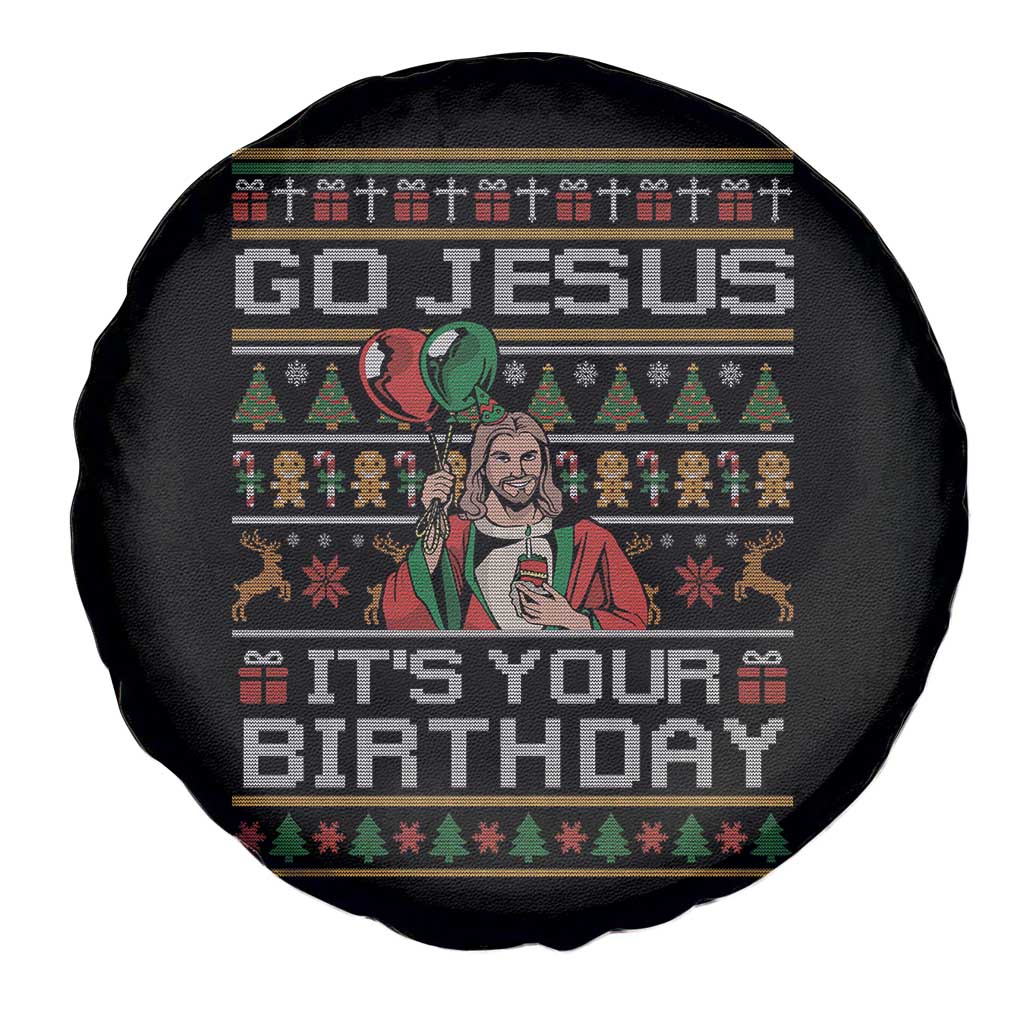 Funny Go Jesus Its Your Birthday Spare Tire Cover Christmas Christian Religious God TS11 Print Your Wear