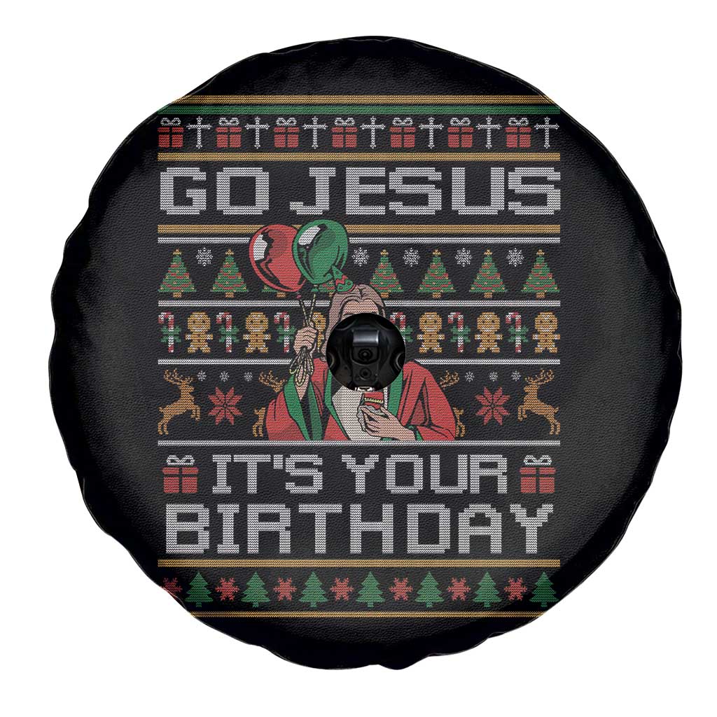 Funny Go Jesus Its Your Birthday Spare Tire Cover Christmas Christian Religious God TS11 Print Your Wear