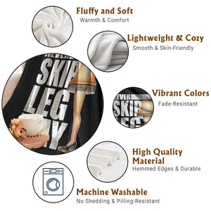 Funny Never Skip Leg Day Christmas Movie Throw Blanket Italian Leg Lamp TS11 Print Your Wear