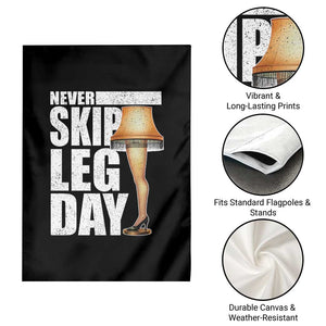 Funny Never Skip Leg Day Christmas Movie Garden Flag Italian Leg Lamp TS11 Print Your Wear