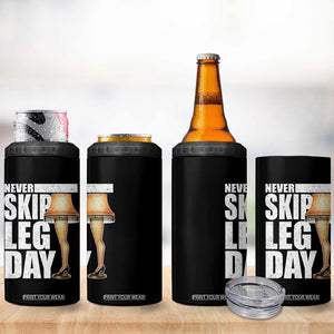 Funny Never Skip Leg Day Christmas Movie 4 in 1 Can Cooler Tumbler Italian Leg Lamp TS11 Print Your Wear