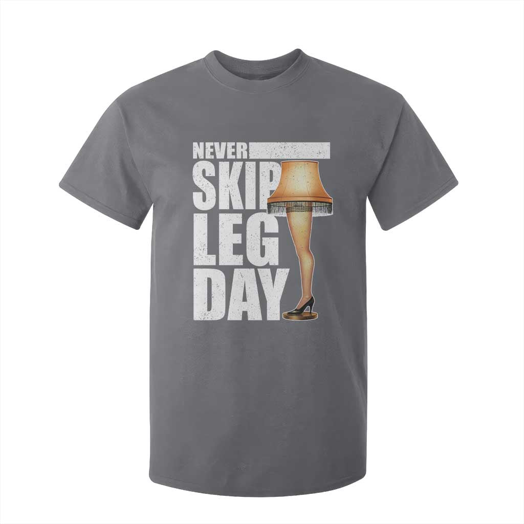 Funny Never Skip Leg Day Christmas Movie T Shirt For Kid Italian Leg Lamp TS11 Charcoal Print Your Wear
