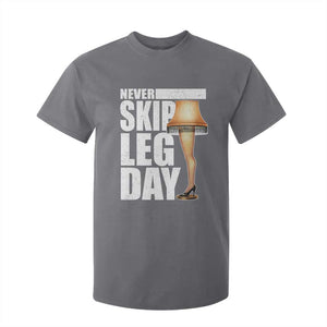 Funny Never Skip Leg Day Christmas Movie T Shirt For Kid Italian Leg Lamp TS11 Charcoal Print Your Wear