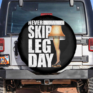 Funny Never Skip Leg Day Christmas Movie Spare Tire Cover Italian Leg Lamp TS11 No hole Black Print Your Wear