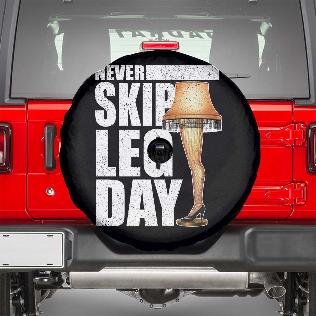 Funny Never Skip Leg Day Christmas Movie Spare Tire Cover Italian Leg Lamp TS11 Black Print Your Wear