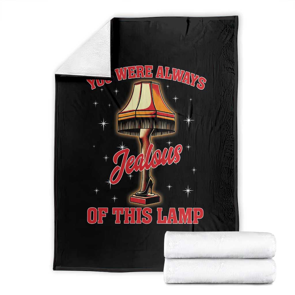 Funny Christmas Movie Throw Blanket You Were Always Jealous Of This Lamp Italian Leg Lamp TS11 Black Print Your Wear
