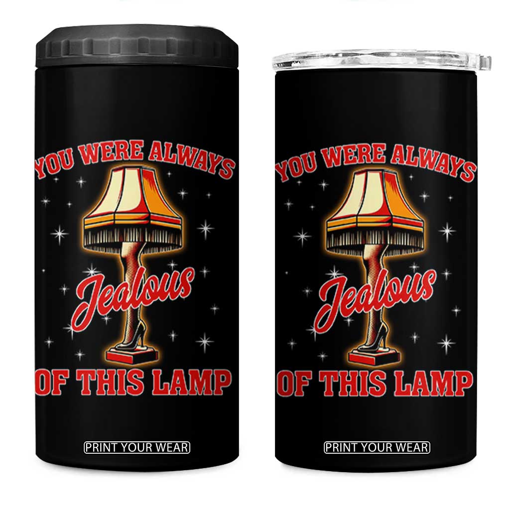 Funny Christmas Movie 4 in 1 Can Cooler Tumbler You Were Always Jealous Of This Lamp Italian Leg Lamp TS11 One Size: 16 oz Black Print Your Wear