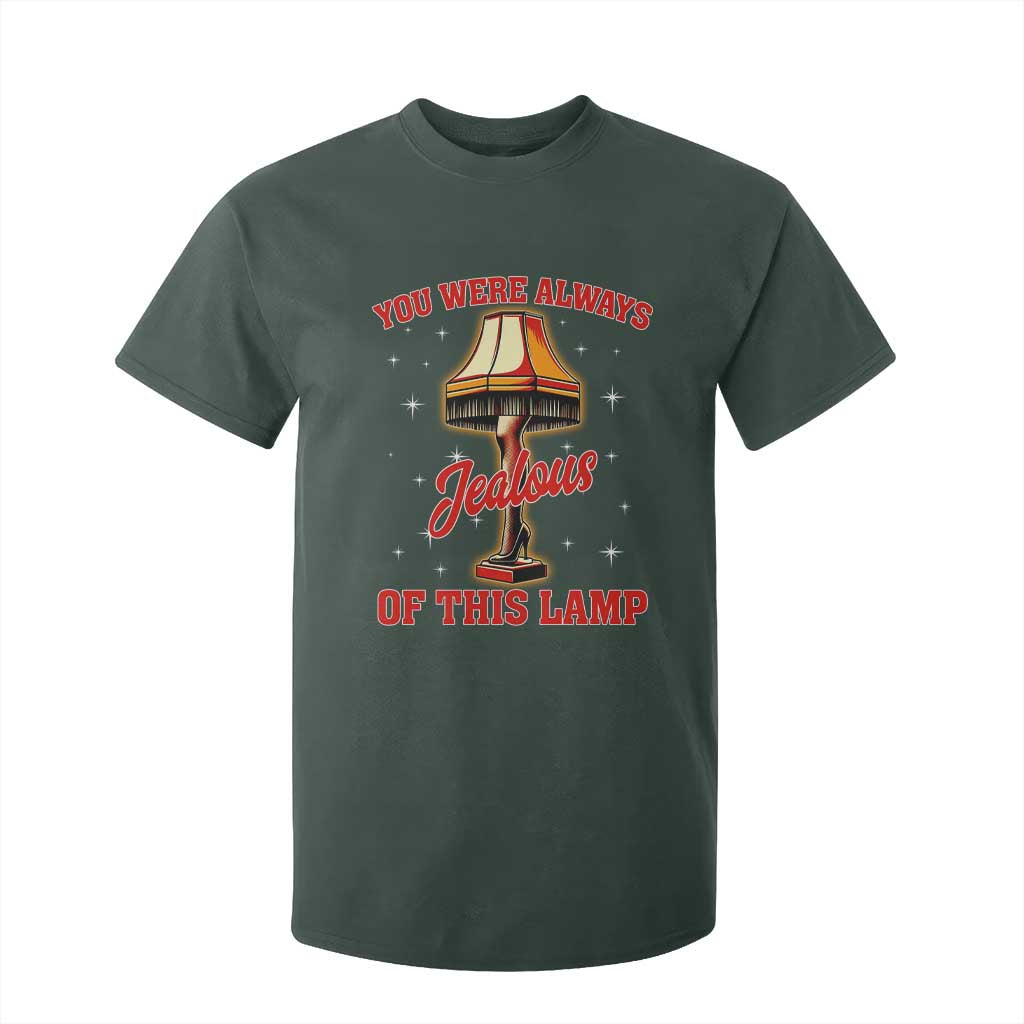Funny Christmas Movie T Shirt For Kid You Were Always Jealous Of This Lamp Italian Leg Lamp TS11 Dark Forest Green Print Your Wear